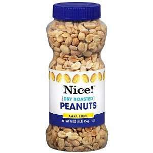Nice Dry Roasted Peanuts Unsalted, 16 Grocery & Gourmet Food
