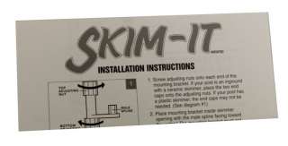 CONFER SKIM IT 28 2 Ft Above/In Ground Swimming Pool Skimmer Surface 