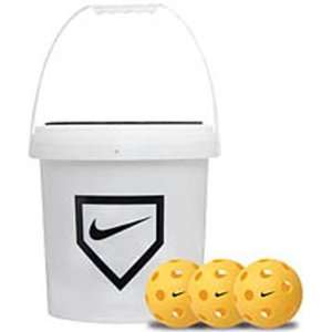 Nike 12â? Training Ball 15 Pc Bucket Optic Yellow 12 Inch Balls / 15 