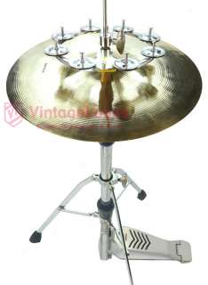 Ching Ring Tambourine mounts on Hi Hat Stand   MAH8N0 Ralph Kester 