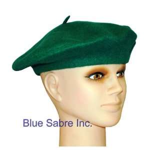  Green Wool Beret Hat 
