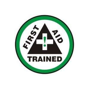  Labels FIRST AID TRAINED (W/GRAPHIC) 2 1/4