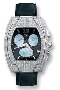  Aqua Master Mens Fancy Diamond Watch, 4.00 ctw Watches