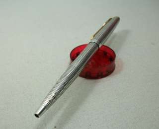 VINTAGE PARKER 75 STERLING CAP & BARREL BALL POINT PEN SILVER PLATED 