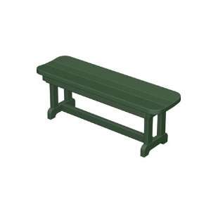   Plastic Park 48 Backless Bench Aruba Finish Patio, Lawn & Garden