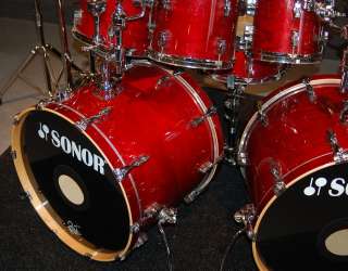 Sonor 8 piece drumset with hardware  