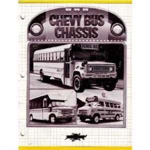  1985 CHEVROLET BUS CHASSIS Sales Brochure Book Automotive