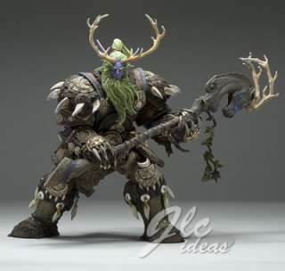   world of warcraft series 2 night elf druid broll bearmantle collector