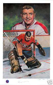 Gump Worsley Autographed Legends of Hockey Lithograph  