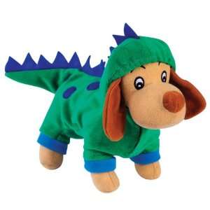   Hounds Dog Toy with Squeaker, Dogzilla Dinosaur: Pet Supplies
