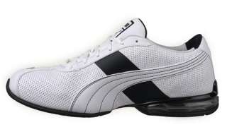 Puma Mens Running Cross Trainer Shoes Cell Turin Perf White Black 
