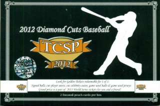 2012 TRI CITY SPORTS DIAMOND CUTS BASEBALL BOX (PACK) (2 CARDS/BOX 