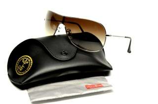 RAY BAN RB3211 RB 3211 SILVER 004/13 BROWN GRADIENT SMALL 032 