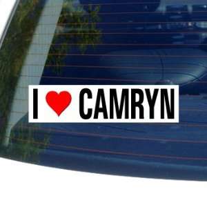  I Love Heart CAMRYN   Window Bumper Sticker: Automotive