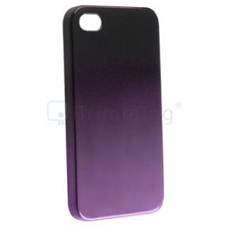 Black to Purple+Pink+Green+Blue Hard Snap on Case Cover For iPhone 4 