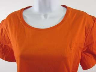 ESACADA Orange Cotton Short Sleeve Knit Tee Shirt Sz 38  
