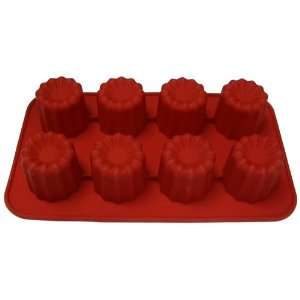  Cake Pans and Bundt Pans  Silicone Cannele Pan   Red 