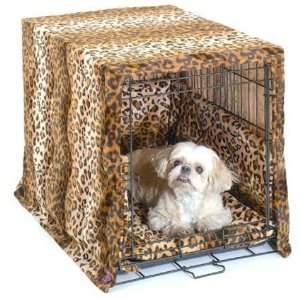  Dog Supplies Leopard Dog Crate Cover   Extra Small Pet 