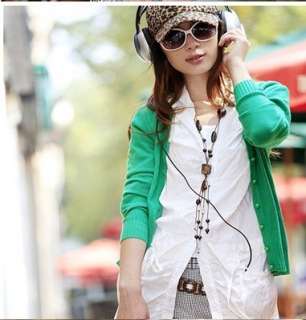 fashion woman Cashmere sweater jacket candy colors  