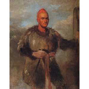  THEODORE BURR CATLIN INDIAN COSTUME BY GEORGE CATLIN 14 X 
