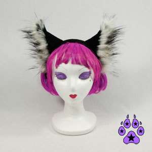 WOLF cosplay goth CANINE Anime HEADBAND furry Hat EARS cat husky FOX 