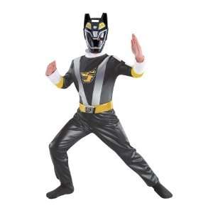  Power Rangers   Black Power Ranger Classic Costume (Boy 
