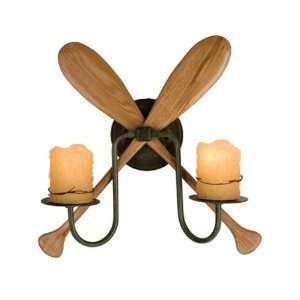  Paddle 2 Light Wall Sconce: Home Improvement