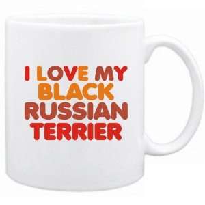  New  I Love My Black Russian Terrier  Mug Dog: Home 