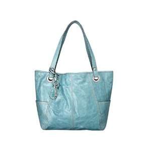  Fossil ZB3605 Hathaway Glazed Tote Marine Handbag 