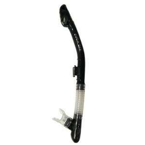 Aeris Cuda Dry Mini Snorkel with Smaller Mouthpiece CLOSEOUT, Black