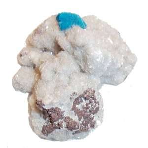 Cavansite Heulandite Cluster Natural Sparkling Blue White Balance 
