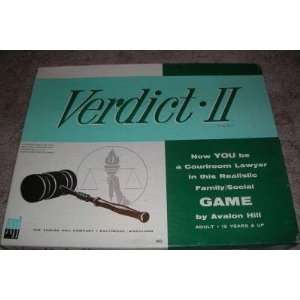  AH Vertict II, Realistic Authentic Legal Board Game 
