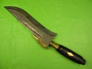 RARE 19 Century Indo Persian Huge Fighting Bowie Knife  
