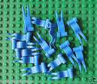   LOT 15 BLUE WAVE FLAG 4x1 Wavy Minifig Accessory Kingdom Part 4495