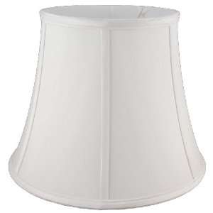   Co. 01 78095716 Round Soft Tailored Lampshade, Shantung, White Home