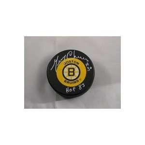  Signed Cheevers, Gerry Boston Bruins Hockey Puck Sports 