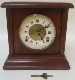 Up for Auction we have this Antique Wm. L. Gilbert Mantle Clock 
