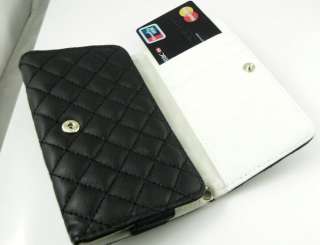   Leather Wristlet Case Purse Wallet 4 iPhone 4 S 3GS Rose Pink SC1