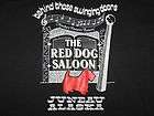 Vtg 80s 90s NOS NWOT THE RED DOG SALOON JUNEAU ALASKA Beer Bar T 
