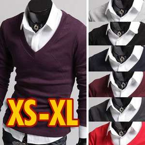 Mens Basic V neck T shirt_(7 Colors, 5 Size choice)  