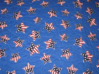 Handmade Patriotic quilted Table Runner 4th of July  