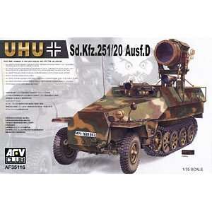    SdKfz 251/20 Ausf D UHU Halftrack 1 35 AFV Club Toys & Games