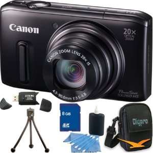  Canon Powershot SX260 HS 12.1 MP CMOS Digital Camera with 20x 