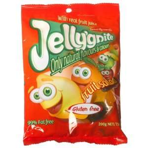Jellygnite Fruit Salad, Gluten Free, 7 Ounce Bags (Pack of 12 