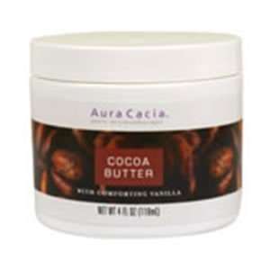  Aura Cacia Cocoa Butter   4oz Jar: Health & Personal Care