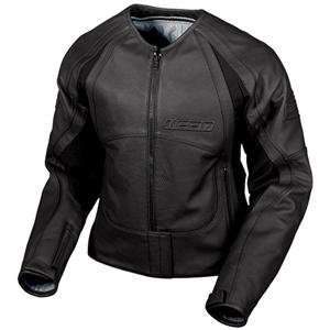  Icon Womens Merc Leather Jacket   Medium/Black 