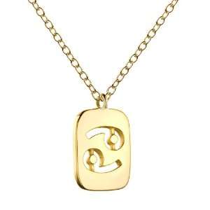  Marie Todd 18K Gold Vermeil Cancer Necklace: Jewelry