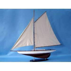  26 Model Sailboat   Already Built Not a Kit   Wooden Sail Boat 