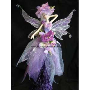   Purple Flower Fairy   Fantasy Fairy Tassel Doll Agrita: Home & Kitchen