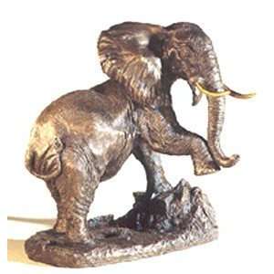  Bronze Bull Elephant Sculpture: Home & Kitchen